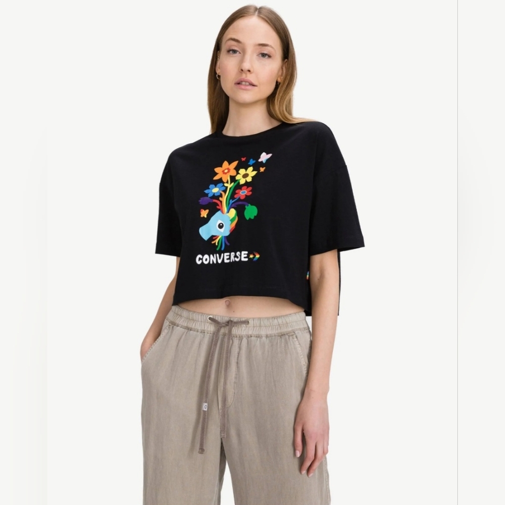 CONVERSE oversized cropped tee
